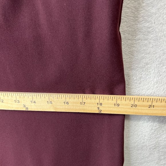 All Saints Evie Dress Women's Medium Simple Shift Mini in Burgundy Maroon with S - Picture 9 of 12